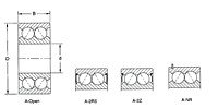 3300/5300 Standard Angular Contact Ball Bearings